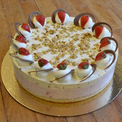 Sommer dessertlagkage 15 personer